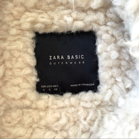 Zara Shearling Aviator Jacket - Picture 11 of 12